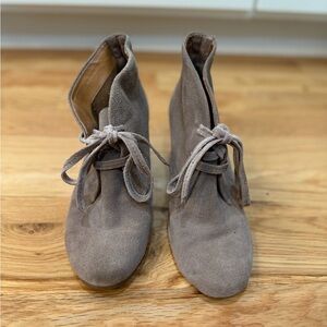 Dolce Vita Taupe Suede Ankle Boots